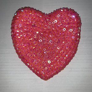 Sequin Heart Coin Purse
